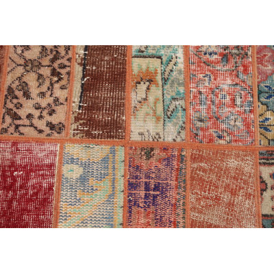 Small Antique Red Turkish Rug Ideal for Car Mat or Vintage Nursery Decor