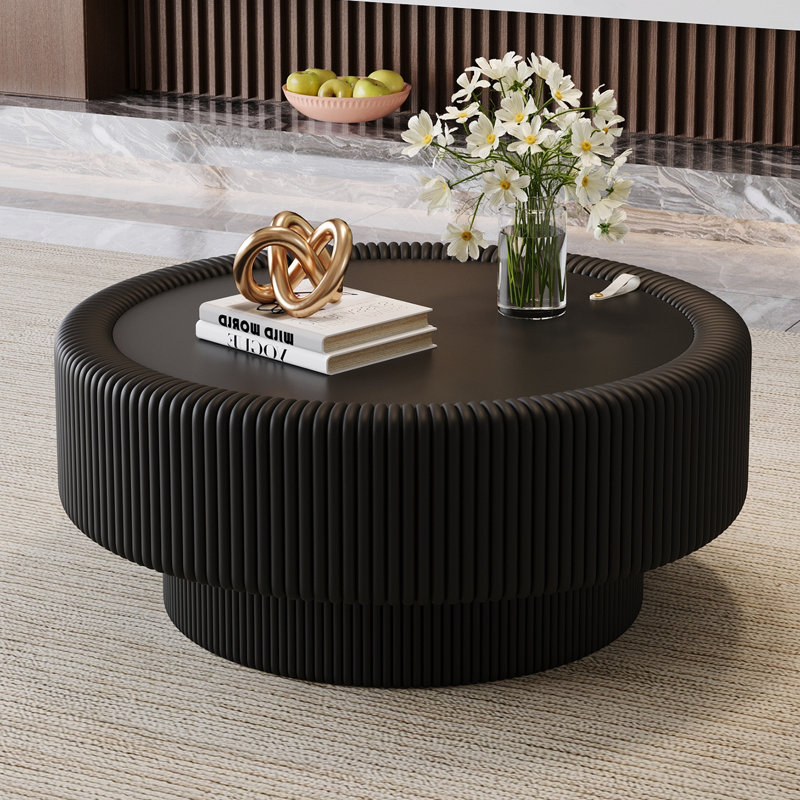Table basse 31,5 po, H 15,75 po x l 31,5 po x P 31,5 po, Noir