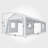 Heavy Duty Carport With Roll-Up Sidewall And Ventilated Windows With Removable Sidewalls in , 117.6" H x 144" W x 240" D-107119550