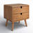2-Drawer Solid and Manufactured Wood Nightstand