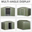 Townsell 4 ft. W x 3 ft. D Metal Garden Shed