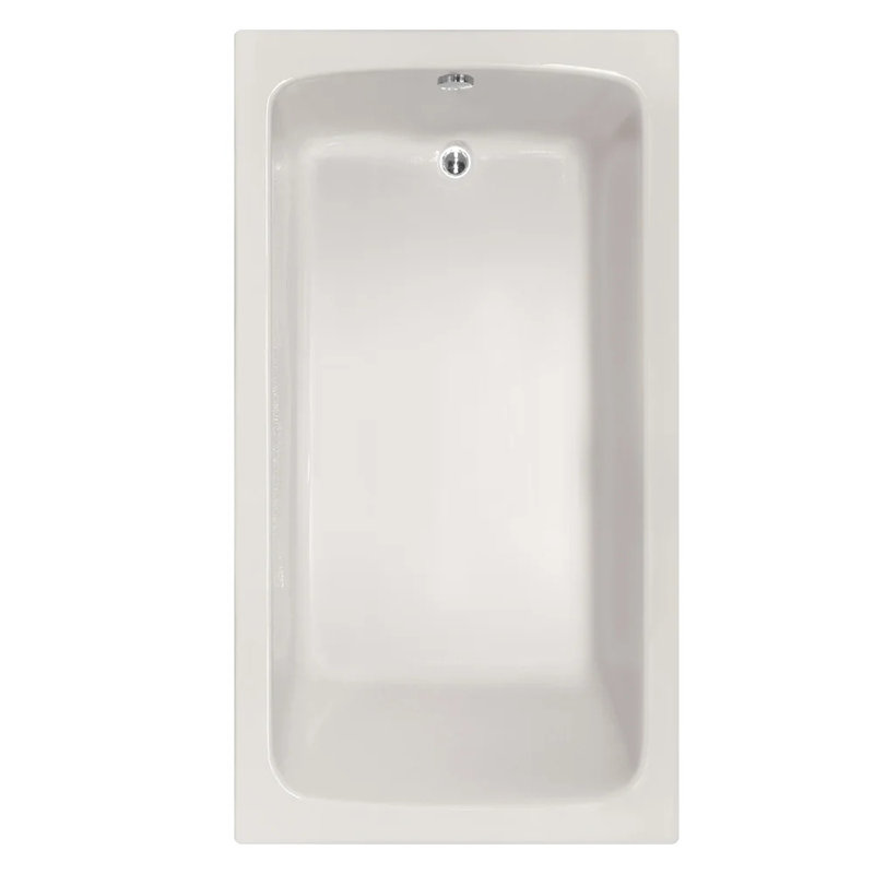 Melissa 66'' x 36'' Air Acrylic Bathtub, White, Polished Chrome