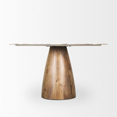 Mellonia Round 54'' Genuine Marble Dining Table