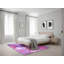 Tapis abstrait en laine mauve-533156414