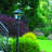 Pagoda Bulb Black 1-Light 87" H Solar Powered Lamp Post