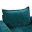 Fauteuil en chenille avec accoudoirs larges