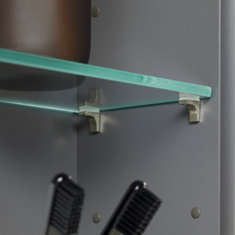 Surface Mount or Recessed Frameless 2 Door Medicine Cabinet with LED Lighting, 30" H x 39.75" W x 5.875" D