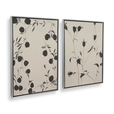 «Black Ink Botanicals», ensemble de 2