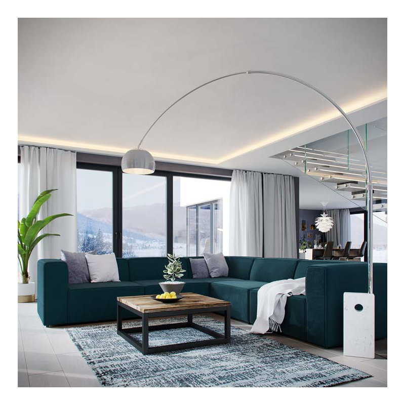 Sans accoudoirs Modway, Bleu