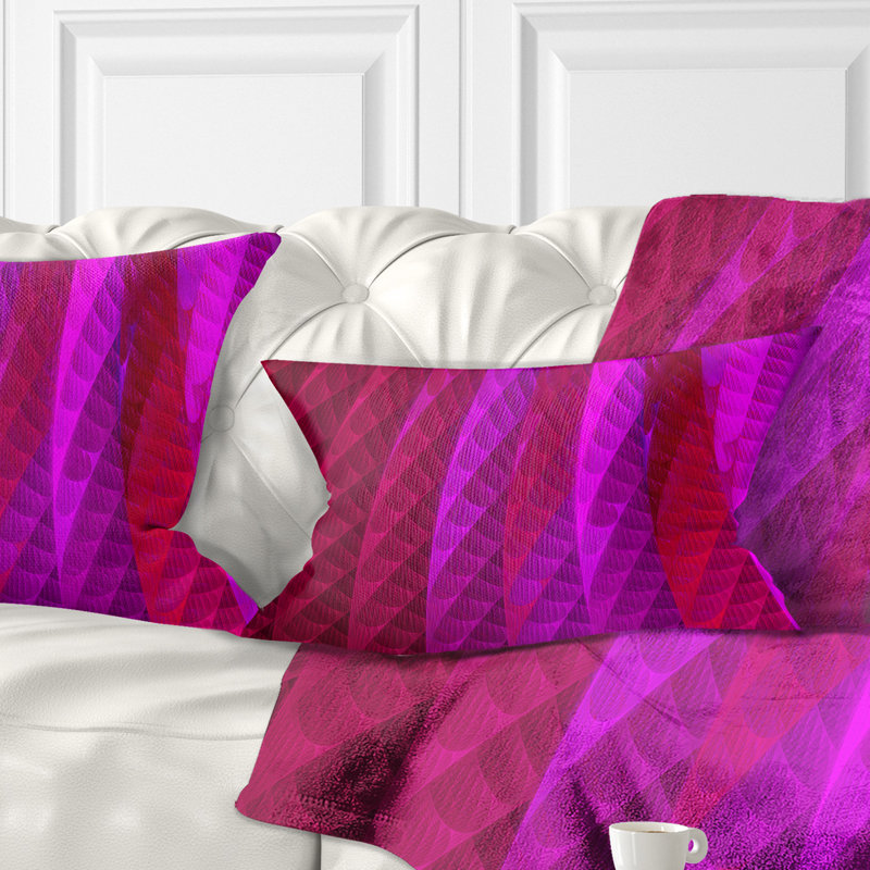 Reversible Throw Pillow, Pink