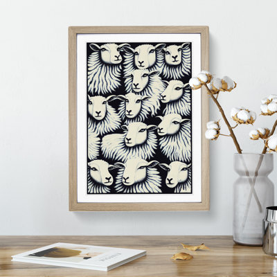 Many Sheep - Framed Print