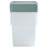 Wham Clip 5x 9L Square Plastic Storage Boxes with Secure Clip Lock Lids. L:29 x W:29 x H:15.5cm Clear/Green Milieu/Stone-107097841