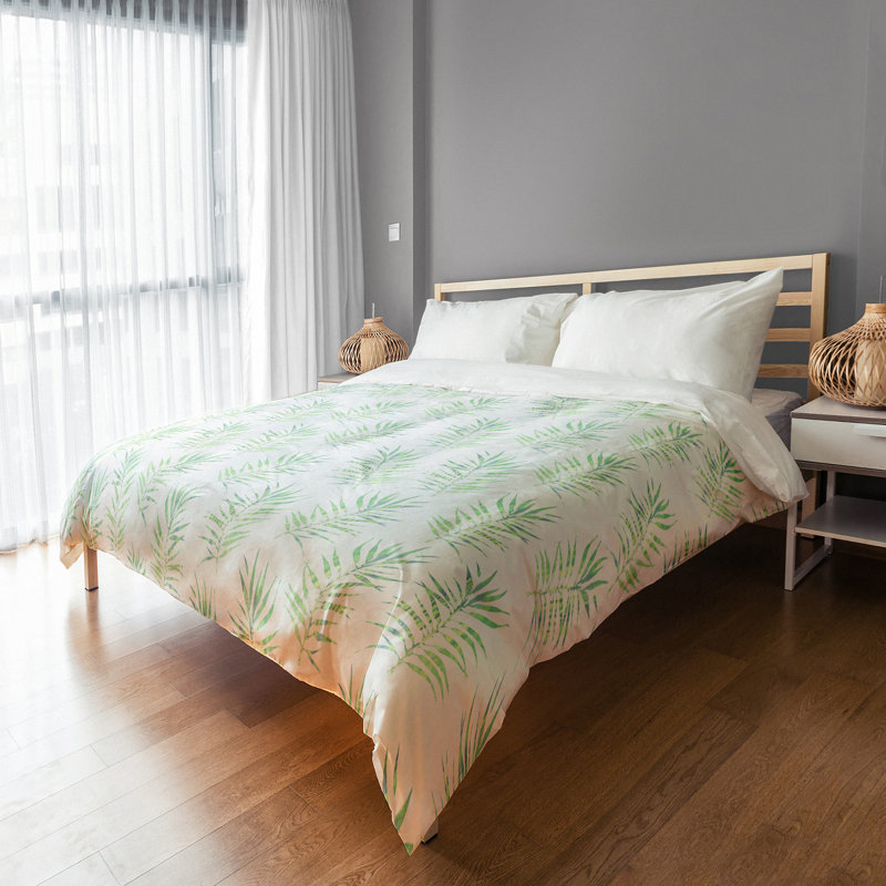 Coastal Floral Duvet Cover, King Duvet Cover