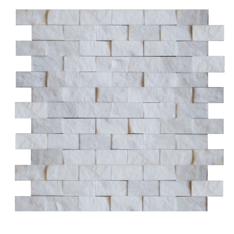 1 x 2 brique SPLITFACE BIANCO DOLOMITE