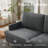 Upholstered Square Arm Loveseat-902204768