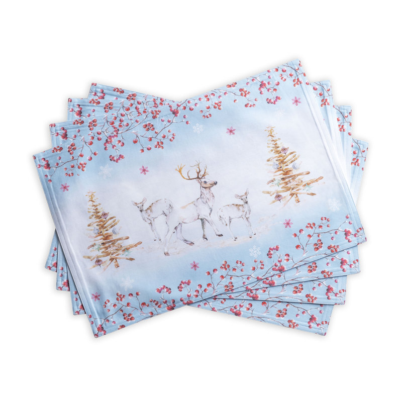 Ensemble de napperon en coton 4 pièces Fairytale