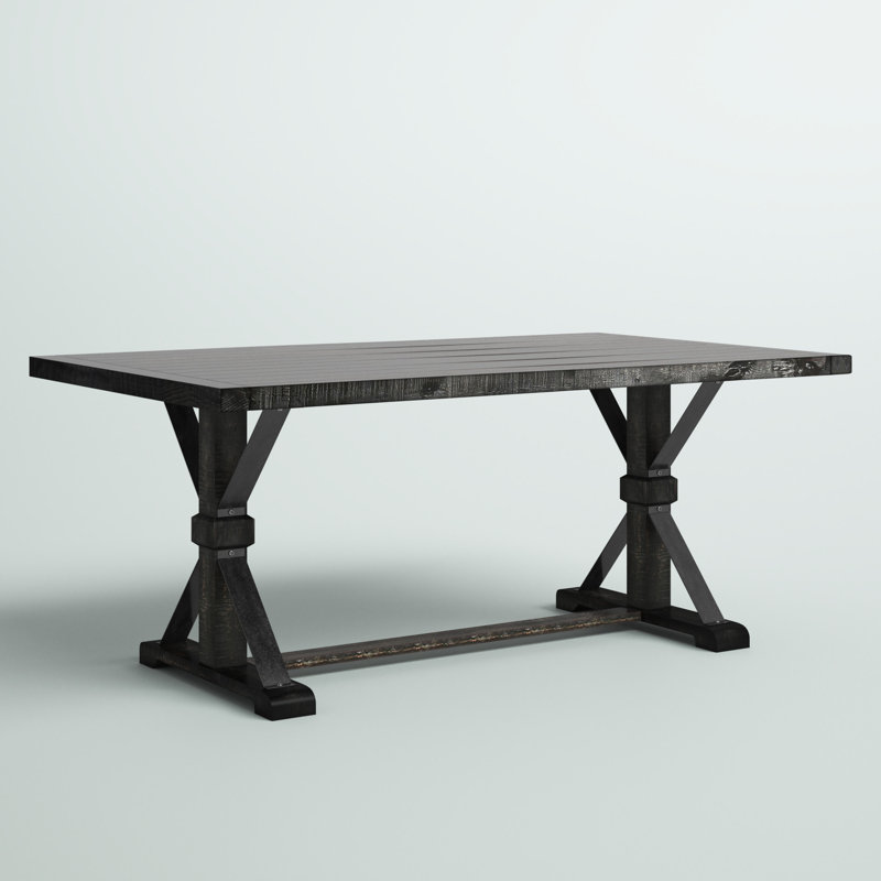 Julian Pine Solid Wood Base Dining Table