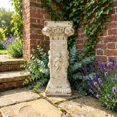Pedestal Column Plant 33.46'' Tall Roman Column with Base Roman Pillar Greek Column Indoor/Outdoor
