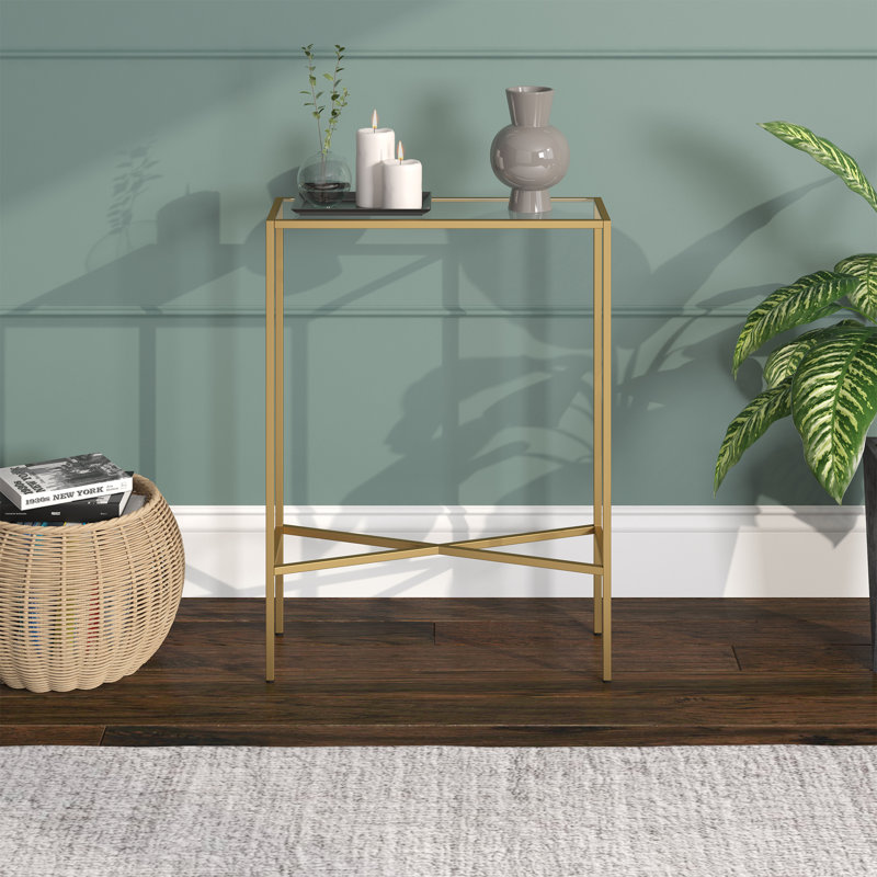 139.7cm Console Table, Brass, 76.2" H x 139.7" W x 25.4" D