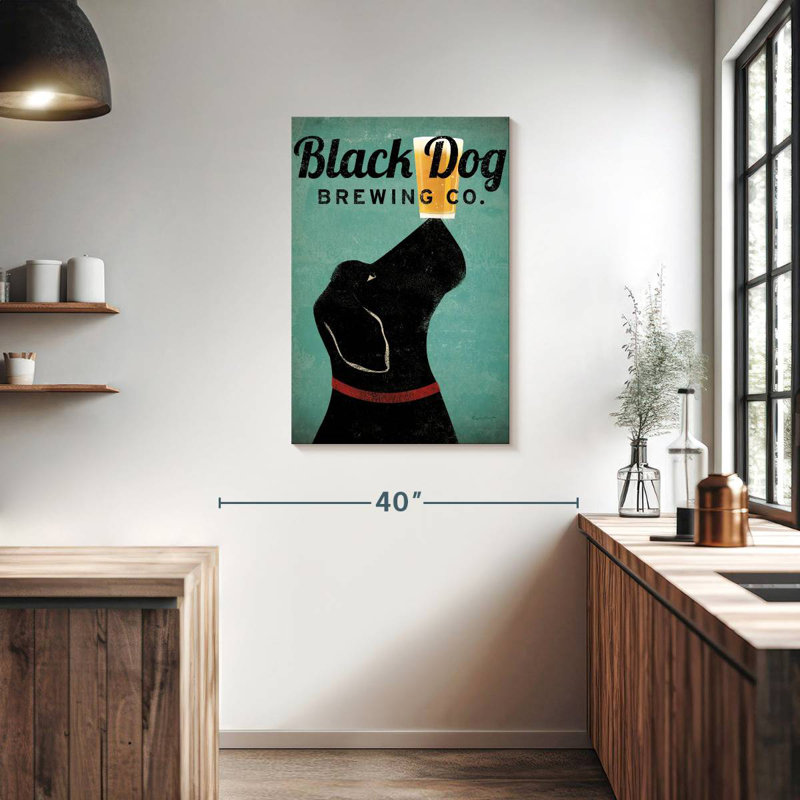 Brampt Black Dog Brewing Co, 36" H x 24" W