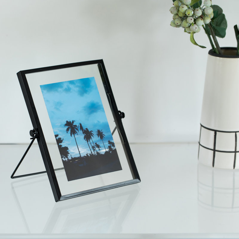 Baeten Metal Matte Picture Frame, Black, 4" x 6"