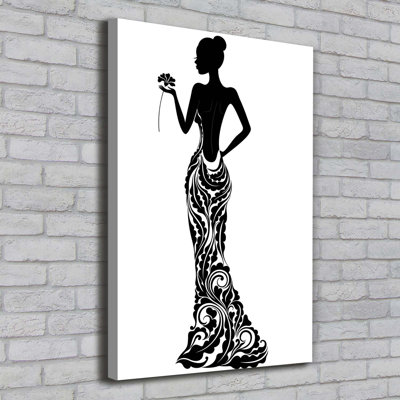 Fashion Illustration - Wrapped Canvas Print