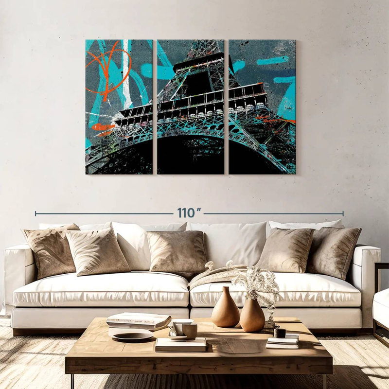 Sebbie Eiffel Tower II, 48" H x 74" W