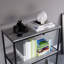 Sylvie 3 Tier Industrial Style Bookcase Living Room Shelving Unit With Metal Frame-368278307