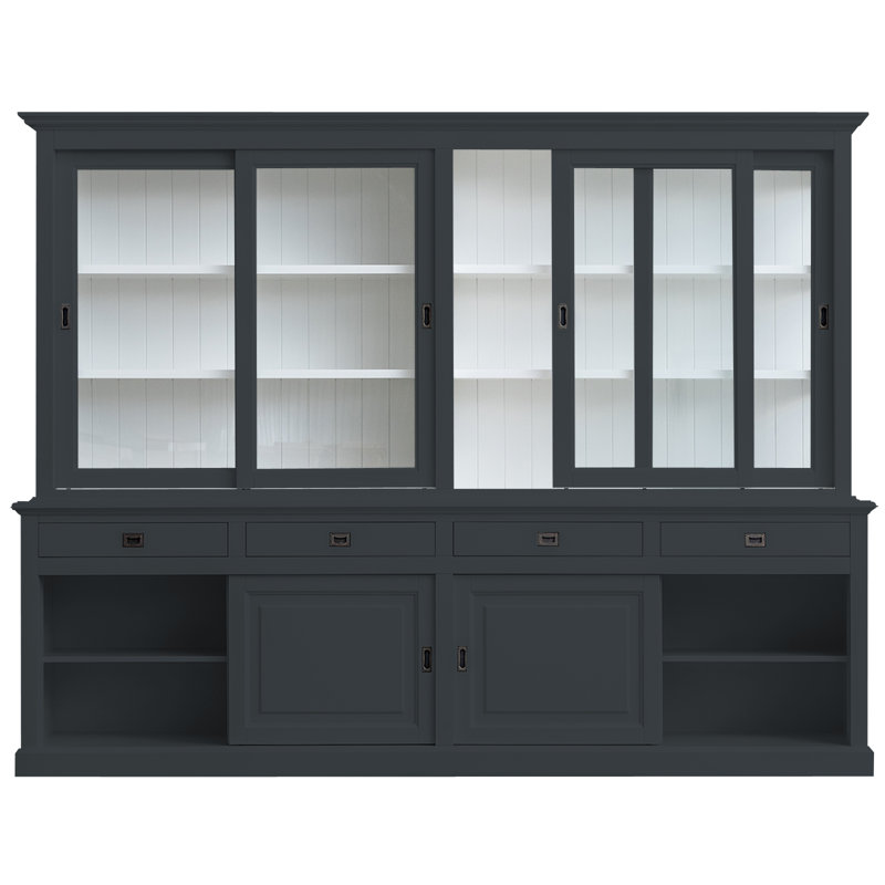Burkett Display Cabinet, Anthracite Grey
