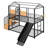 Allegonde Kids Twin Over Twin Bunk Bed-701799311
