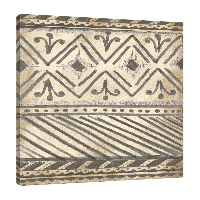 " Boho Tribal Cloth IX " by Tre Sorelle Studios, 48" H x 48" W x 1.5" D