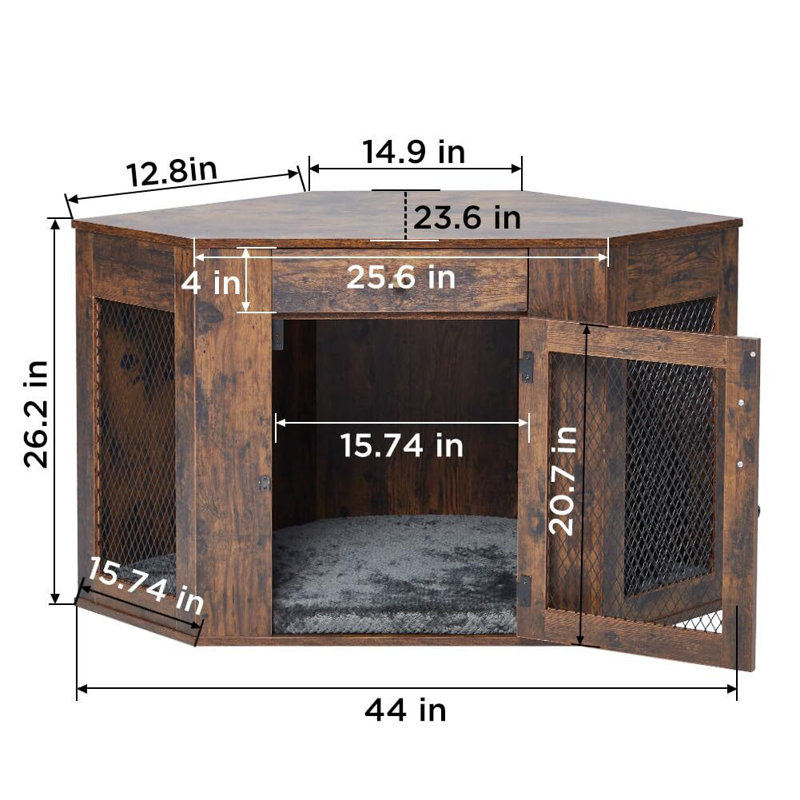 Caisse pour chien de coin Furniture Style