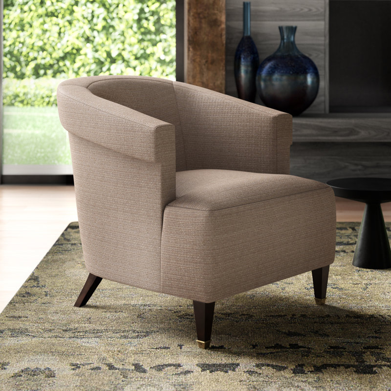 Madame Barrel Chair, Maya Cyan, Amber