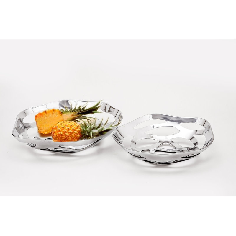 Metal Decorative Bowl 1, Small (3" H x 13" W)