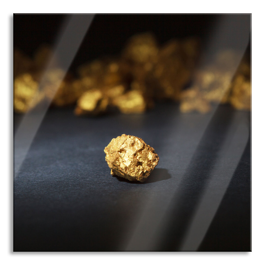 Glasbild Goldnugget