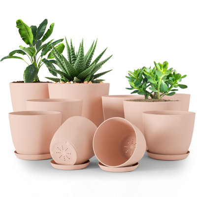 Plant Pots Indoor with Drainage