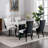 Collection Modern,High-End Tufted Solid Wood Contemporary Upholstered Dining Chair With Wood Legs,Nailhead Trim,2-Pcs Set-2047542981