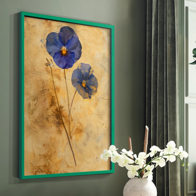FLORAL Series XXXVI - reproduction encadrée de qualité supérieure - prête à être accrochée - aucun clou requis
