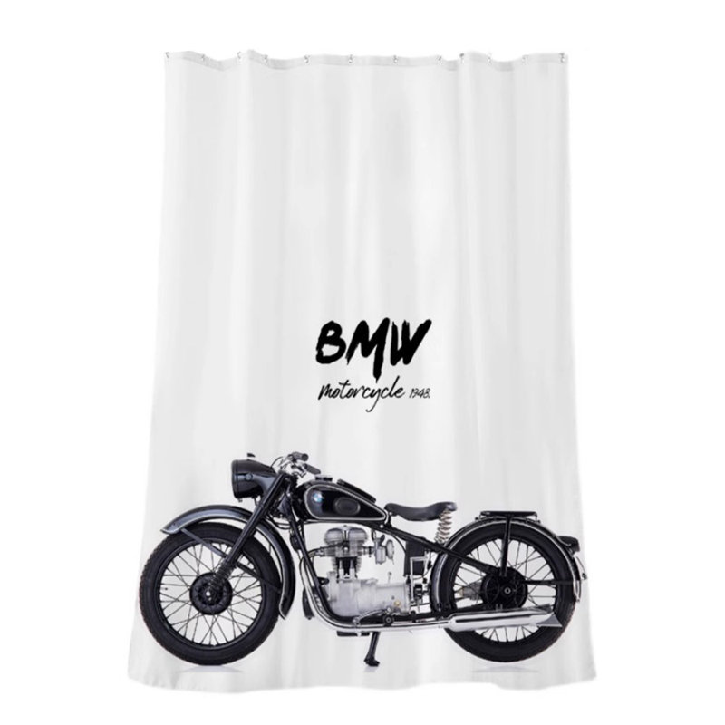 Rideau de douche en polyester avec crochets