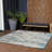 Outdoor Iris Area Rug Blue-Green Color-984971153