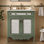 Meuble-lavabo à motif antique 30 po avec lavabo rectangulaire en céramique Dewitt