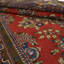 Tapis rouge oriental en laine / coton 7 pi 1 po x 10 pi 9 po Oriental