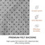 Tapis de chaise de bureau en jacquard de polyester avec support antidérapant Anji-101055892