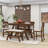 Damu 6 - Piece Dining Set, Dining Table with Storage Shelf and Bench and 4 Chairs-1664202796-1664202799