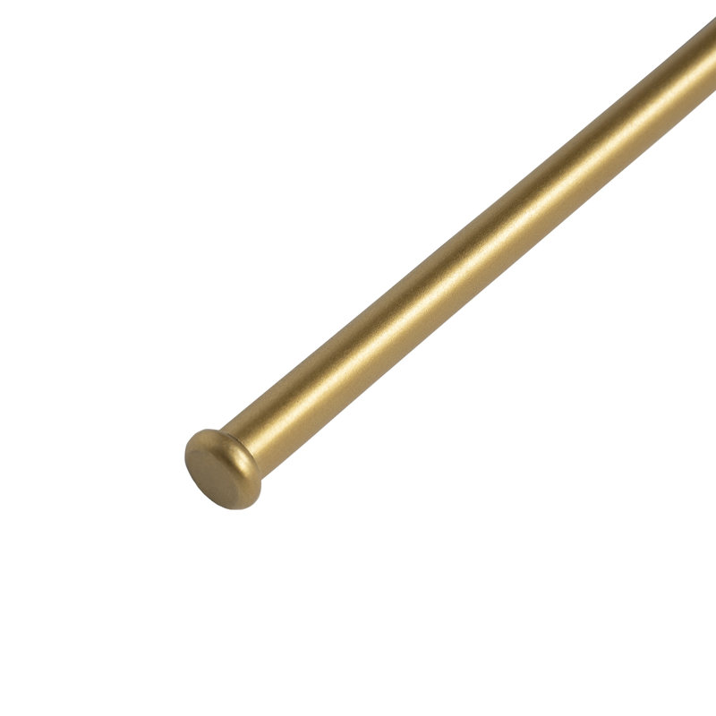 Ensemble de 1 tringle à rideaux en fer de 45 po à deux tiroirs pour tringle à rideaux pour ouvrir et fermer les rideaux