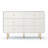 6-Drawer 47.23'' W Modern Double Dresser with Gold Legs, Chest of Drawers Storage Cabinet-528495231