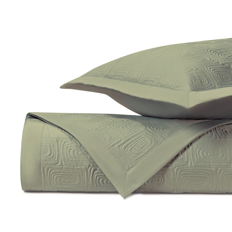 Maze Quilted Sateen Coverlet Set, Queen Coverlet + 2 Standard Shams, Piana