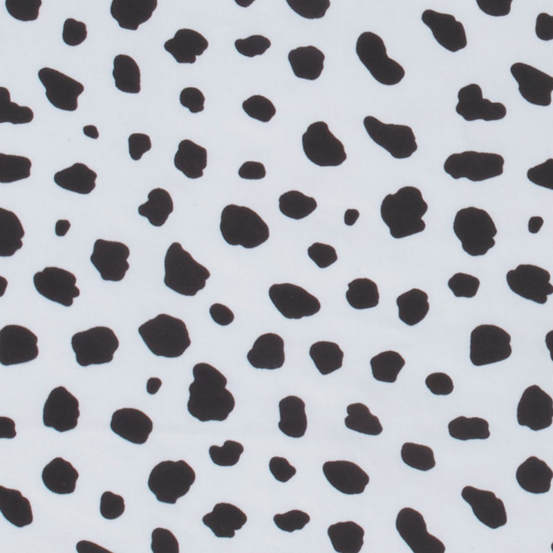 Cotton Blend Animal Print Duvet Cover with Pillowcases Included, Black, Single Duvet Cover + 1 Standard Pillowcase