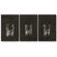 Crystal Barware V - Ensemble de 3 cadres flottants sur toile-97754289-97754290