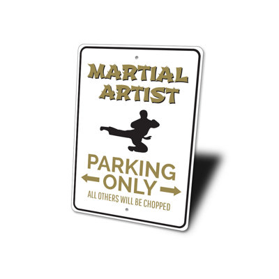 Panneau en aluminium Martial Artist